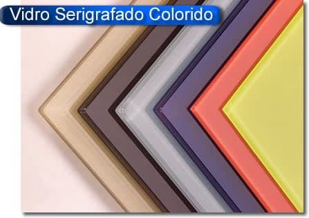 Vidro serigrafado colorido