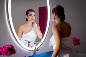 Espelho com LED Iluminado OVAL