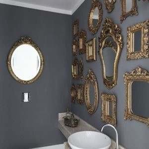 Espelho antigo de madeira