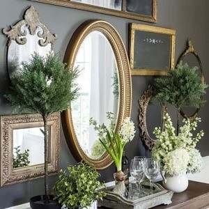 Espelho antigo de madeira