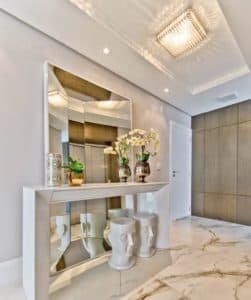 Espelho Decorativo Hall de Entrada com aparador