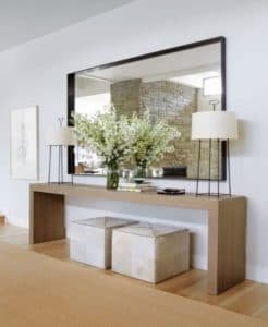 Espelho com Moldura Hall de Entrada Aparador