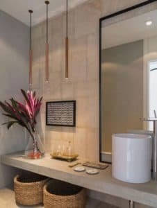 Espelho Lavabo com Moldura