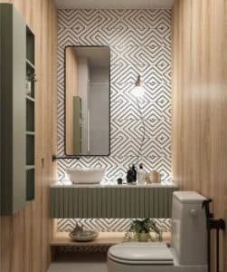 Espelho Lavabo com Moldura