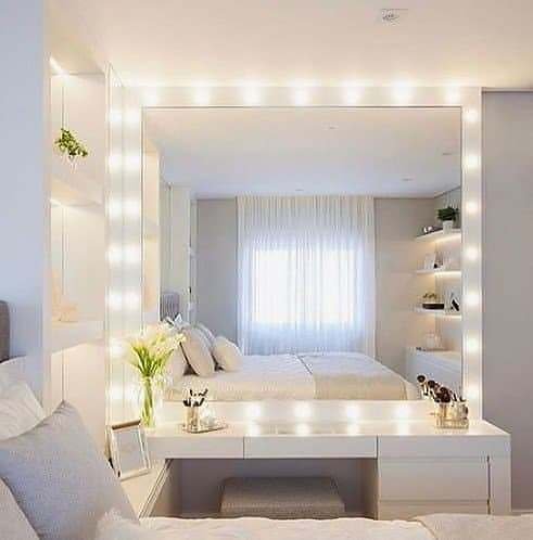 Espelho Com LED Penteadeira Quarto Closet Camarim