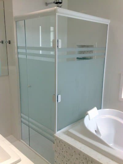 Box de Banheiro com Vidro Jateado