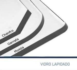 Temos também o espelho lapidado ou espelho com lapidação comum, que segue os parâmetros descritos