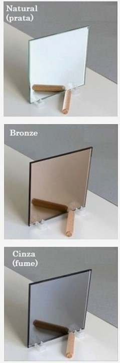 espelho prata e bronze diferença