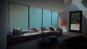 pelicula inteligente segurança vidro polarizado de privacidade controle fosco e transparente