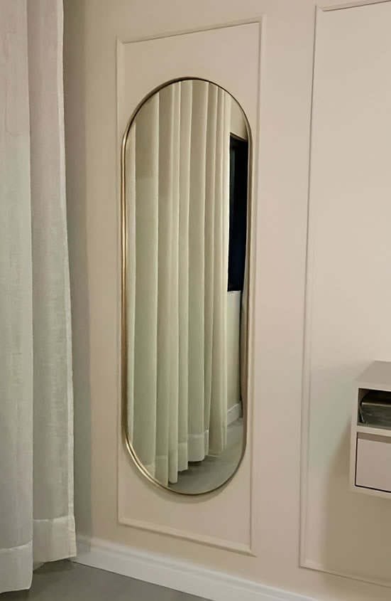 Espelho Oval Corpo Inteiro para Quarto