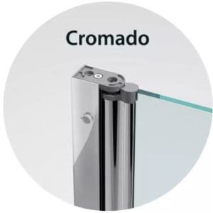 Box de Abrir modelo Certo na cor Cromado