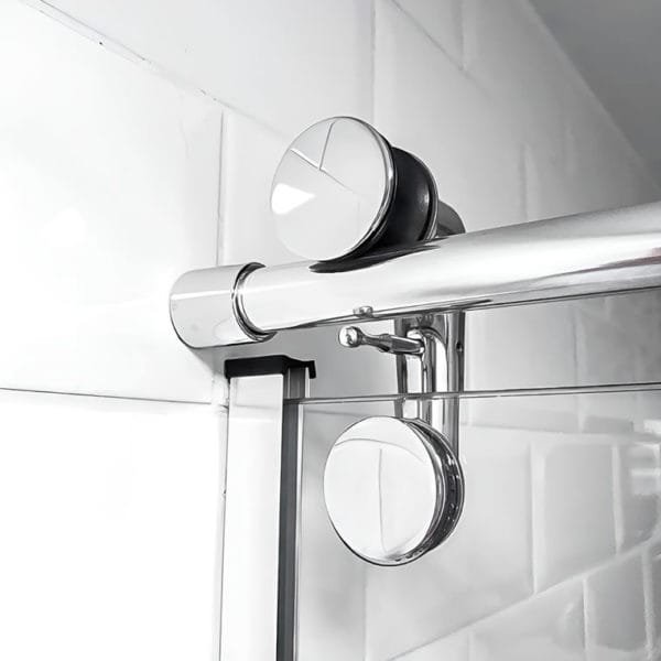 Box de Vidro para Banheiro modelo Elegance Tubo Redondo Cromado