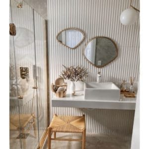 Box de vidro para banheiro modelo Flex Dourado 2