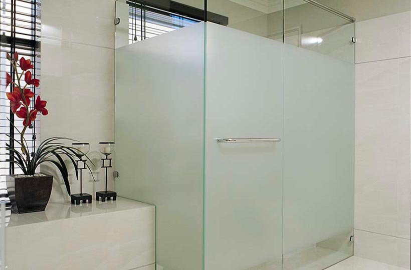 Box de vidro acidato