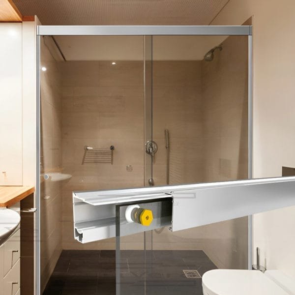 Box de vidro para o banheiro Bello cromado inox polido ou escovado