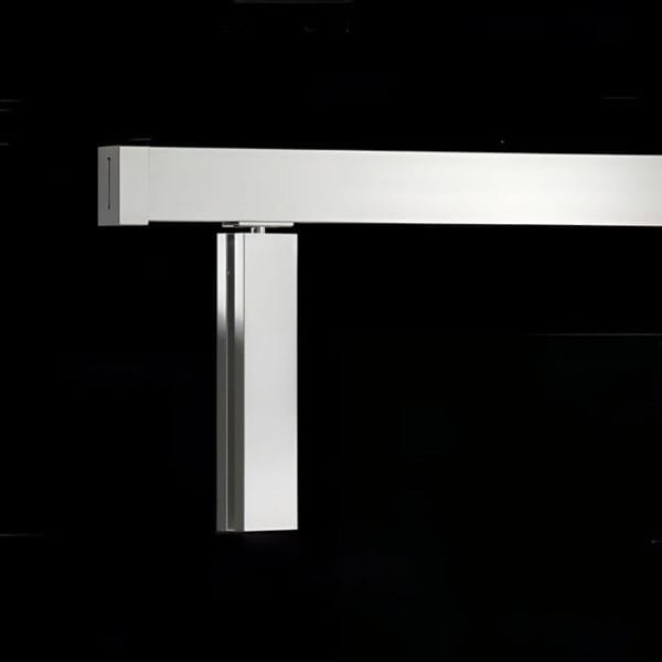 Box de vidro para o banheiro Modelo Fortelle Inox Polido e escovado