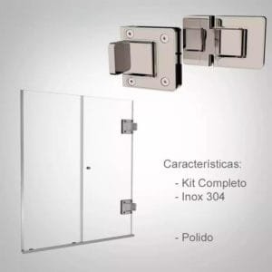 Box de vidro para o banheiro Modelo Onix Polido escovado (4)