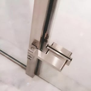 Box de vidro para o banheiro Quartzo cromado inox polido ou escovado