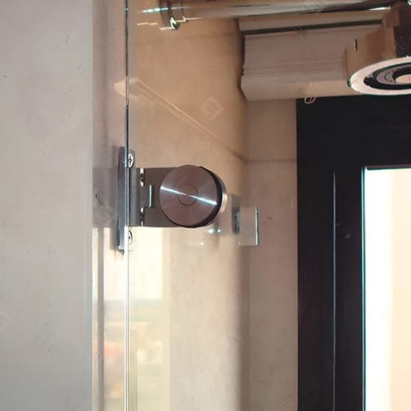 Box de vidro para o banheiro modelo Safira cromado inox polido ou escovado