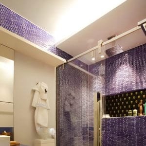 Box de vidro para o banheiro modelo Square cromado inox polido ou escovado roldana aparente