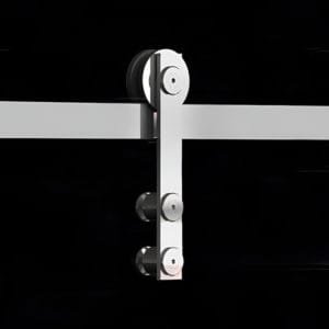 Box de vidro para o banheiro Tiezzo cromado inox polido roldana aparente