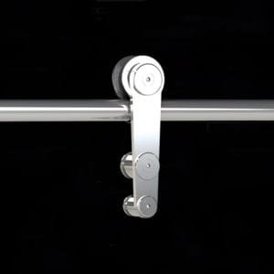 Box de vidro para o banheiro varese cromado inox polido roldana aparente