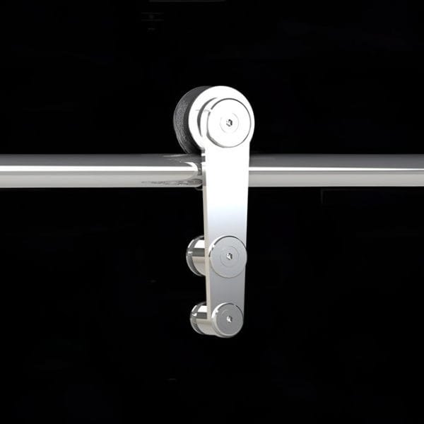 Box de vidro para o banheiro varese cromado inox polido roldana aparente