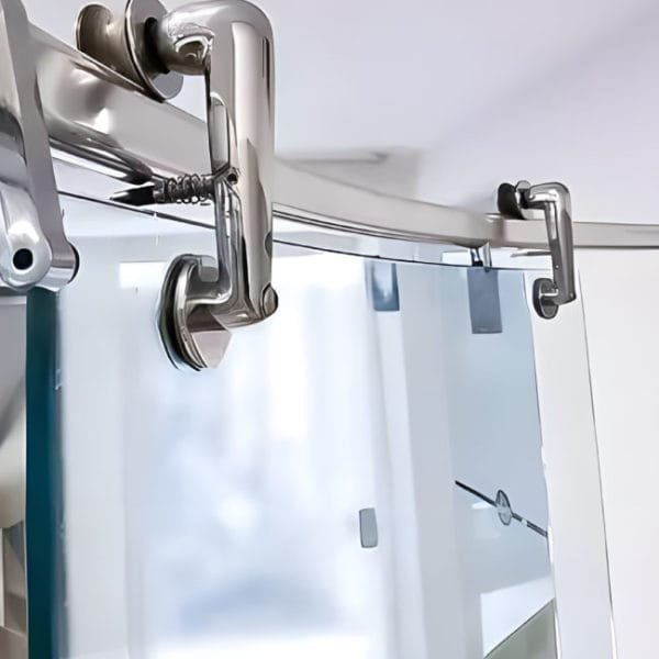 Box de Vidro para Banheiro Curvo de Canto Luna Cromado