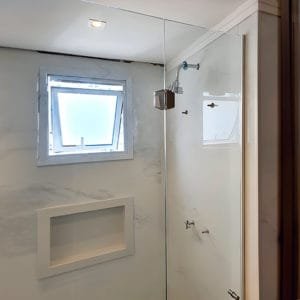 Box de Vidro para Banheiro modelo Fit dobradiça cromada