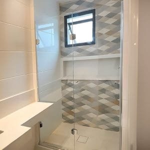 Box de Vidro para Banheiro modelo Fit dobradiça cromada