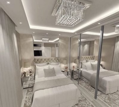 Criado mudo com espelho