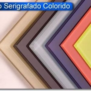 Vidro serigrafado colorido